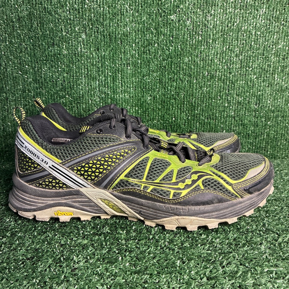 Saucony Xodus 3.0 Progrid Vibram Trail Running Athletic Sneaker Green Mens Sz 12